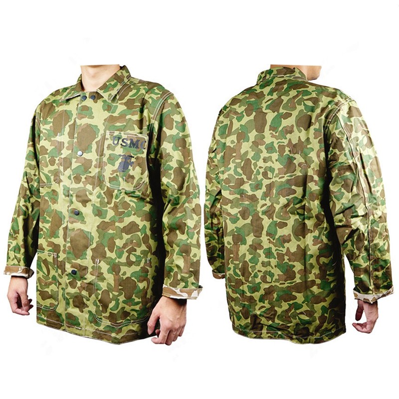 WW2 US ARMY USMC Pacific camouflage UNIFORM AND M1 HELMET WITH COVER USMC LEGGIN gallery