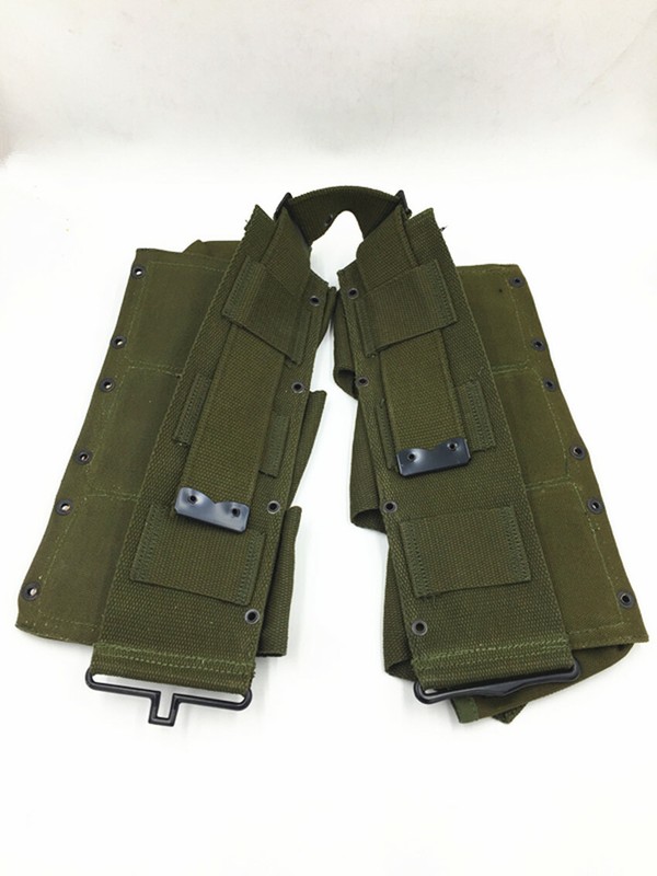 WWII WW2 US ARMY PARATROOPER INFANTRY BAR EQUIPMENT BELT GEAR GREEN gallery