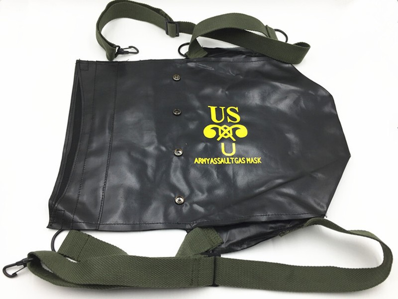 Gas Mask Bag American PU, Outdoor Sports Bag, Men’s Backpack, Storage Bag, POUCH