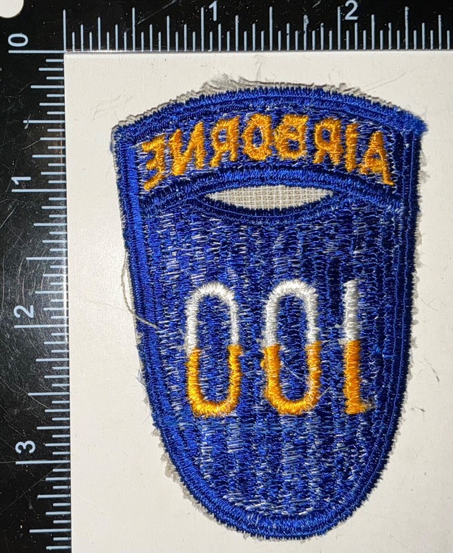 REPRODUCTION Post WWII US Army 100th Infantry Division Airborne Patch gallery