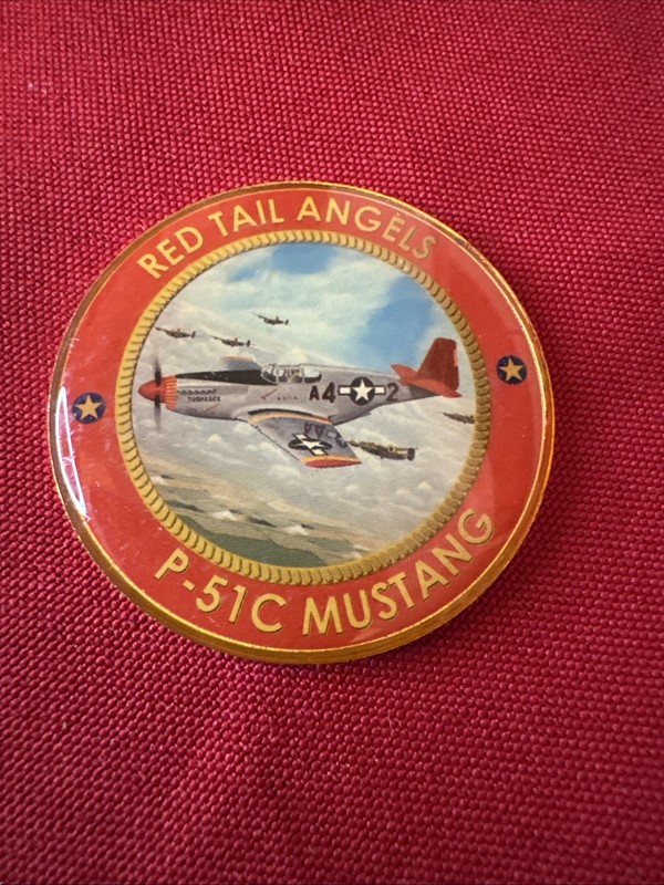 America’s Tribute to The Tuskegee Airmen P-51C Mustang Token Coin F428