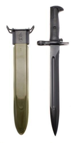 15" WWII US Army M1 Garand Bayonet Tactical Fighter Knife with Scabbard gallery