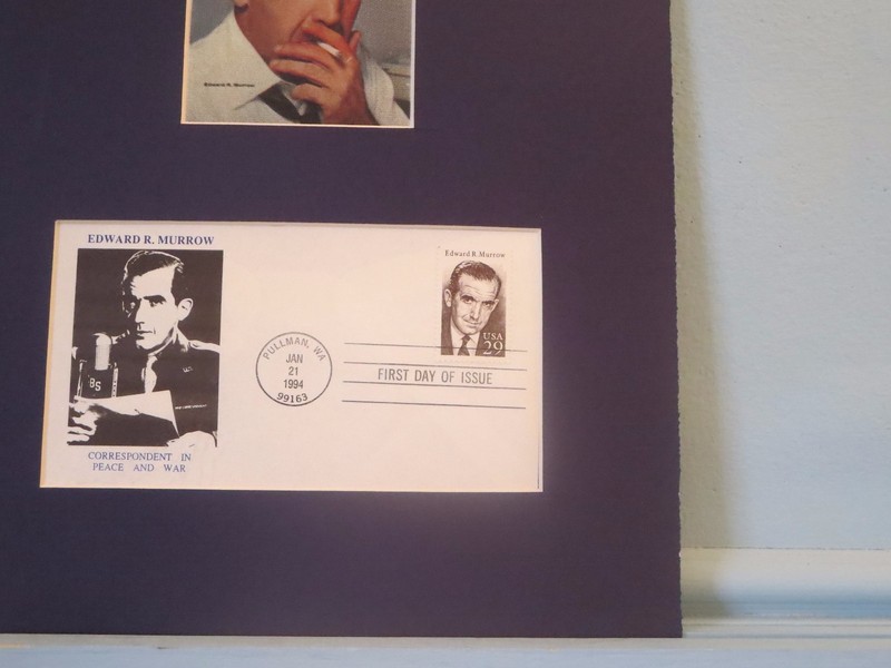 CBS Reporter - Edward R. Murrow and the First Day Cover of his own stamp gallery