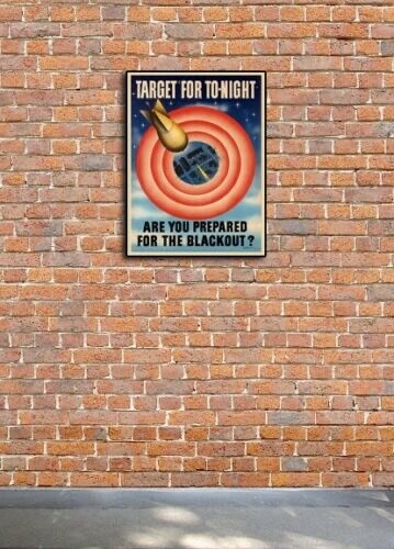 “Are You Prepared For the Blackout?” 1941 Vintage Style WW2 War Poster - 18x24 gallery