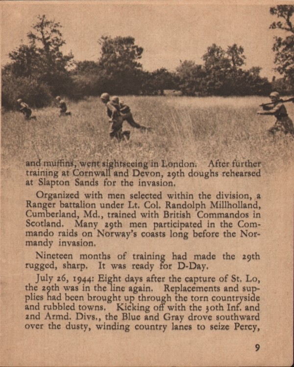 29th Infantry Division Unit History - Lets Go - Booklet WWII 1944 - CD File gallery