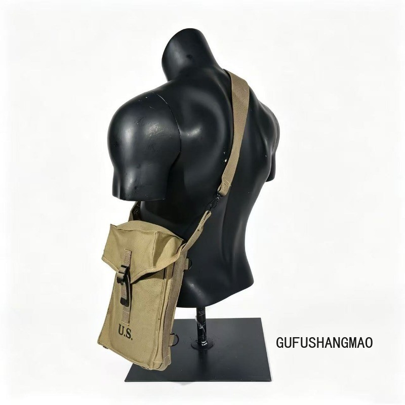WWII US ARMY INFANTRY GP M1 AMMO GENERAL PURPOSE EQUIPMENT CARRY BAG & STRAP-OD3 gallery