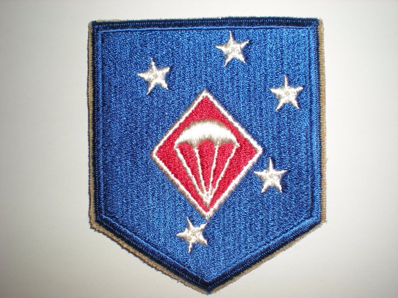 USMC WWII 1ST MAC MARINE AMPHIBIOUS CORPS PARACHUTIST PATCH (REPRODUCTION)