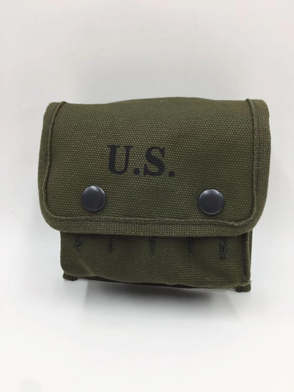 WW2 US MILITARY ARMY M2 M1945 GUNGLE FIELD FIRST AID KIT POUCH BAG WITH US