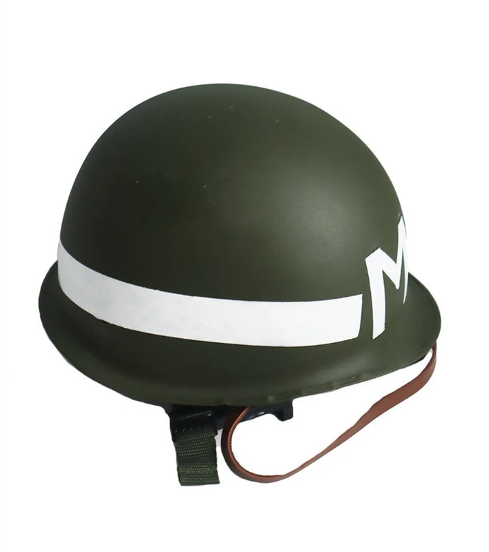 WWII US Military Policeman Helmets M1 MP, Double Layer Steel Helmet Replica gallery