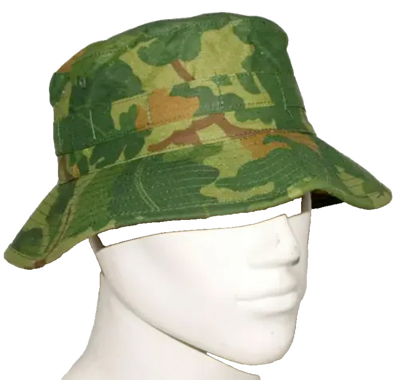 VIETNAM WAR MITCHELL CAMO COMBAT BOONIE HAT UTILITY CAP SIZE 59 ONLY