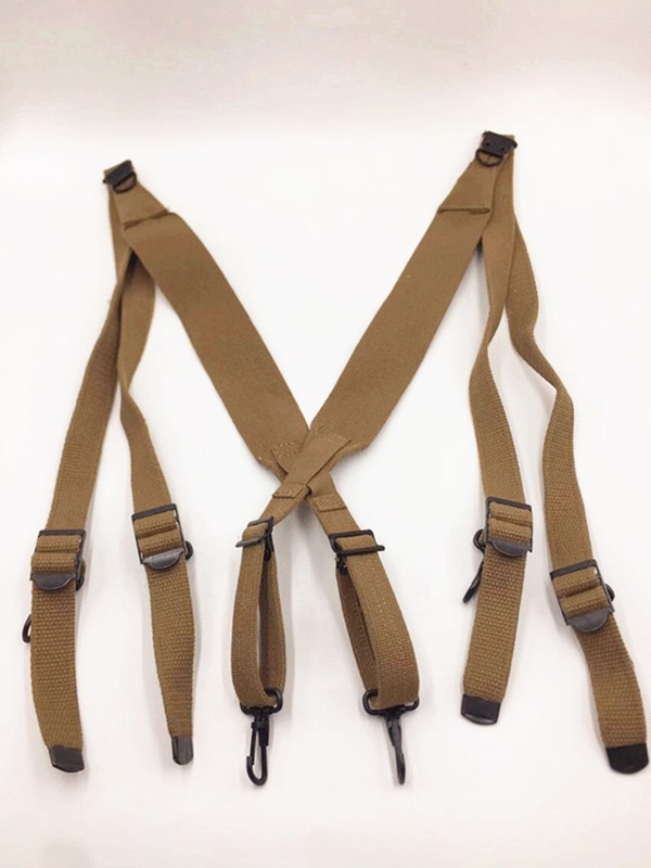 WWII Us Army Field Suspenders X Strap Belt MAGAZINE Pouch FULL SET gallery