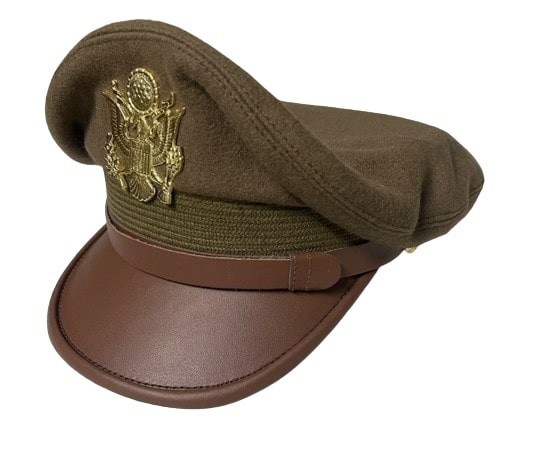 WW2 USAAF US ARMY OFFICERS UNIFORM VISOR HAT CRUSHER STYLE Wool CAP all size gallery