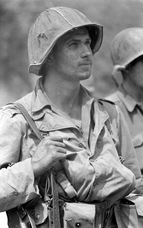 WW2 Photo WWII US Soldier Portrait 1944 US Army Italy World War Two / 1419
