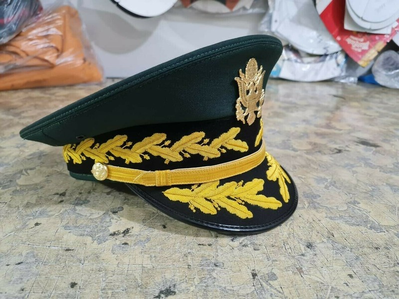WWII WW2 Replica Boxed U.S. Army Model 1902 General's Full Dress Visor Cap Hats gallery