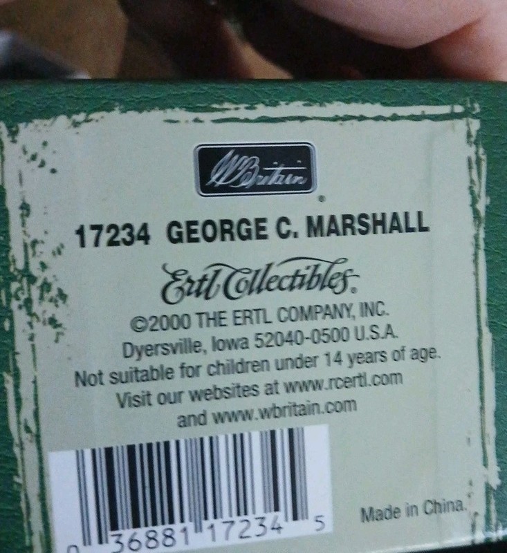 17234 W. Britain World War II Leaders, George C. Marshall, Metal Figure MIB gallery