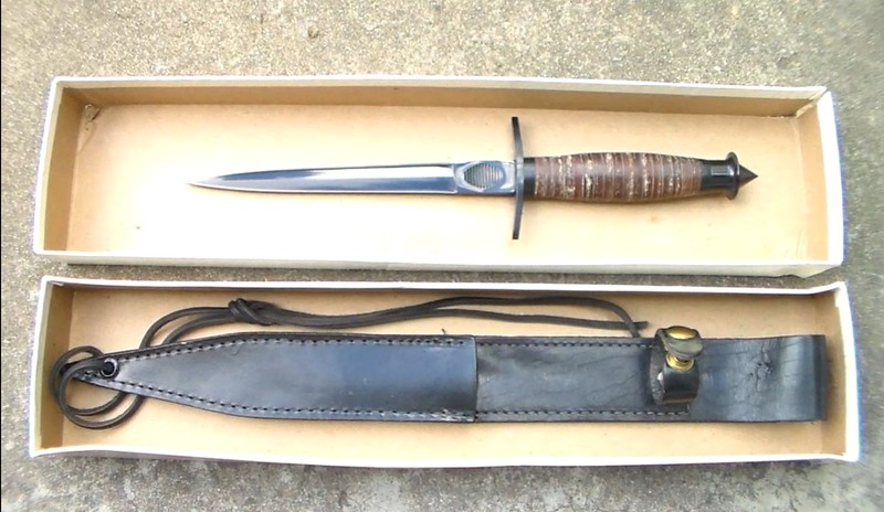Reproduction WW2 V-42 "Devil's Brigade" USA & Canada Combat Fighting Knife & Box gallery