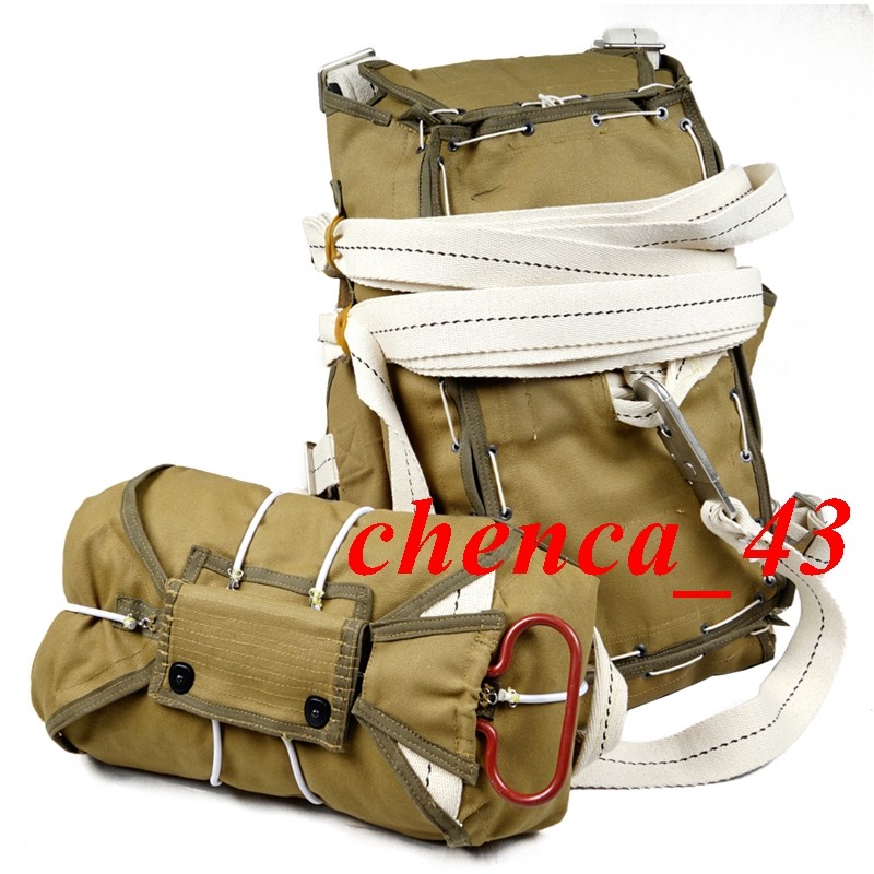 US!!! WWII T-5 Airborne Parachute Bag Paratroopers Backpack with Straps Replica gallery