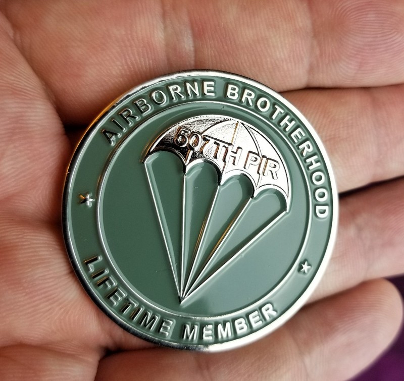 AIRBORNE JUMPSCHOOL FT BENNING 507th PIR PARACHUTE INFANTRY COIN PARATROOPER gallery