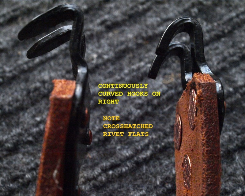 Black steel hook PREMIUM GI hook dark RIA 1941 leather M1907 US sling repro gallery