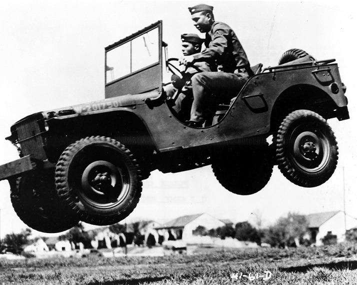 U.S. Soldiers testing a new Jeep 8″x 10″ World War II WW2 Photo 603