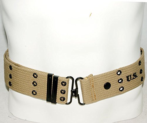 Men's WWII US Amry Webbing Equipment Belt Adjustable