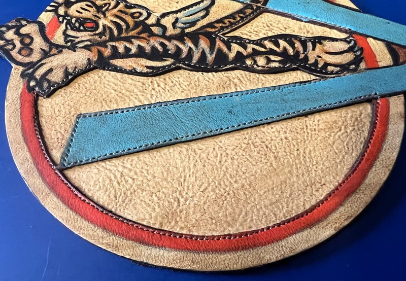 A.V.G. FLYING TIGERS 23RD FTR. GRP. LAYERED LEATHER PATCH gallery