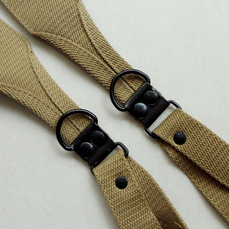 WW2 US M1936 Suspenders Strap U.S. Canvas X Shoulder Strap gallery