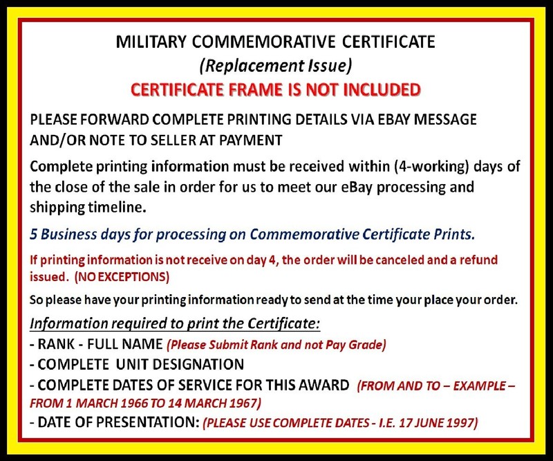 SCSA - WOMEN AT WAR COMMEMORATIVE MEDAL CERTIFICATE ~ Type 1 gallery