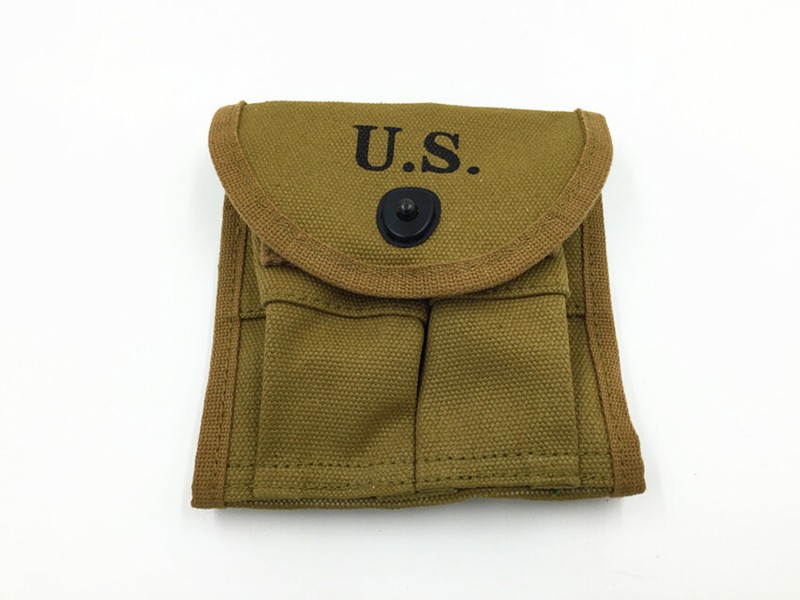 US Army M1 Carbine Canvas Magazine Pouch Khaki