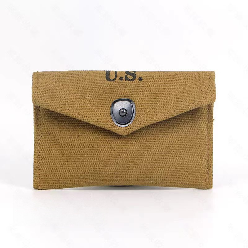 WW2 US M1 First Aid Pouch Bag Khaki Canvas