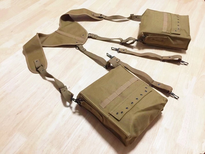 WWII US Hacksaw Ridge Army Medic Soldier Equipment Set-Bag-Belt-Strap gallery
