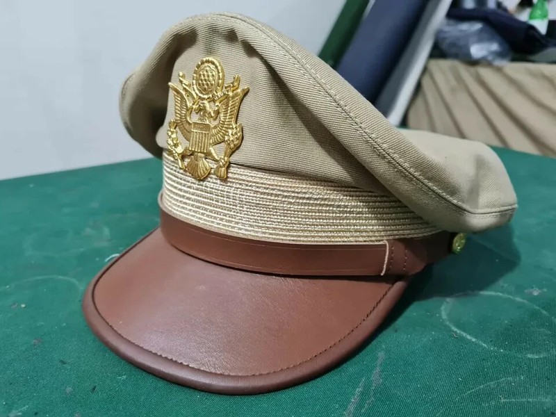 WWII US Army Officer Crusher Cap – Repro Air Corps Hat | Vintage Military Visor