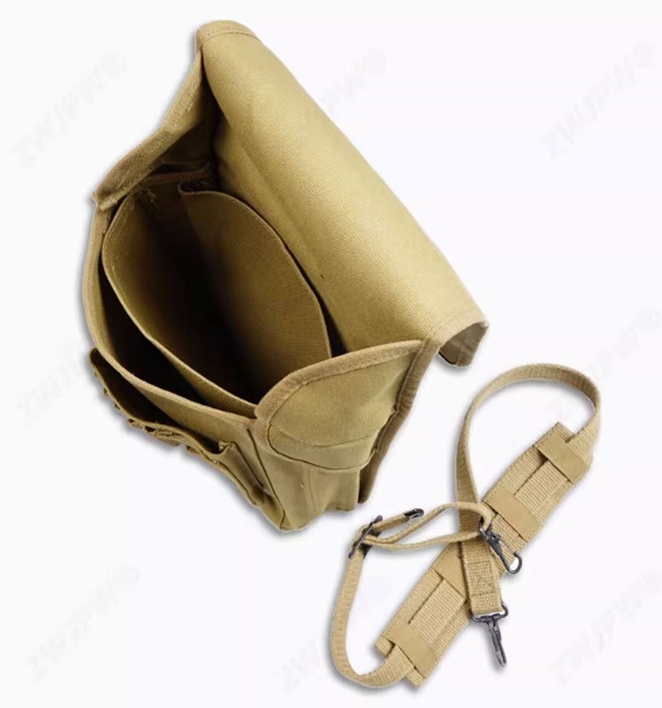 WW2 US Army 1938 Map Pack Pouch Bag Canvas Strap gallery