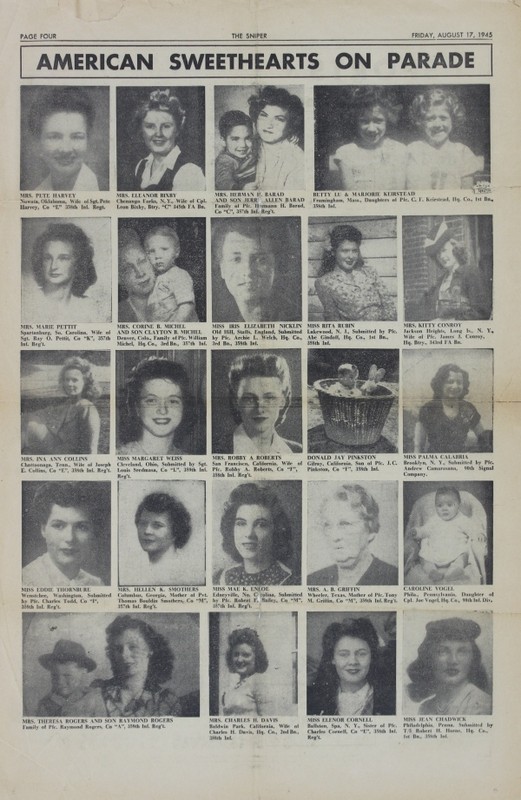 *CD File 3 Newspapers The Sniper 1945 90th Infantry Division Camp Barkeley PDF gallery