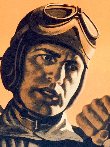 1940s “Gasoline powers the attack” WWII Historic Tank War Poster - 24x32 gallery