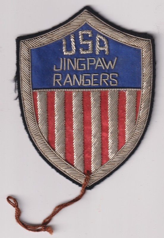 USA Jingpaw Rangers patch silver bullion 1st Generation reproduction 1970s