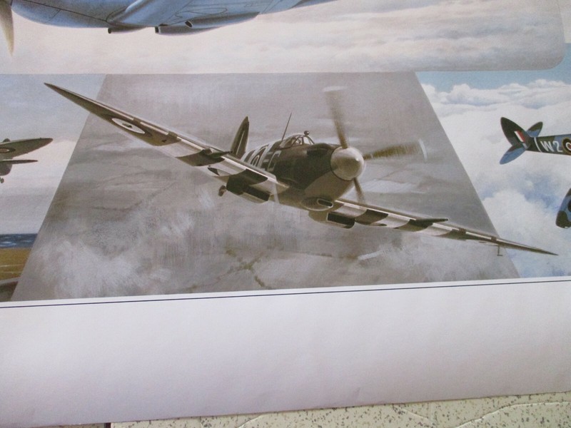 1994 THE GUILD OF AVIATION ARTIST, WORLD WAR II FIGHTER PLANE POSTER, 28 X 19 gallery