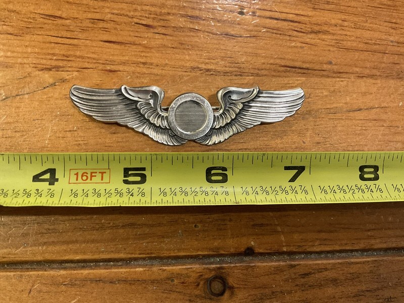 WWII 3” STERLING USAAF OBSERVER WINGS - MEYERS