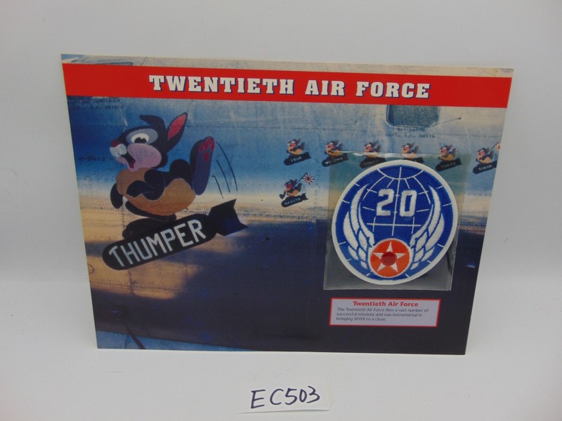 Willabee & Ward Emblems Of Air War WWII Patch Twentieth Air Force Thumper 20