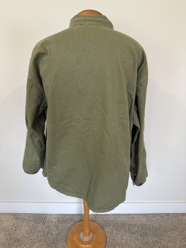 WWII WW2 SM Wholesale USMC M1943 P41 HBT Shirt The Pacific Overrun Size Large 48 gallery