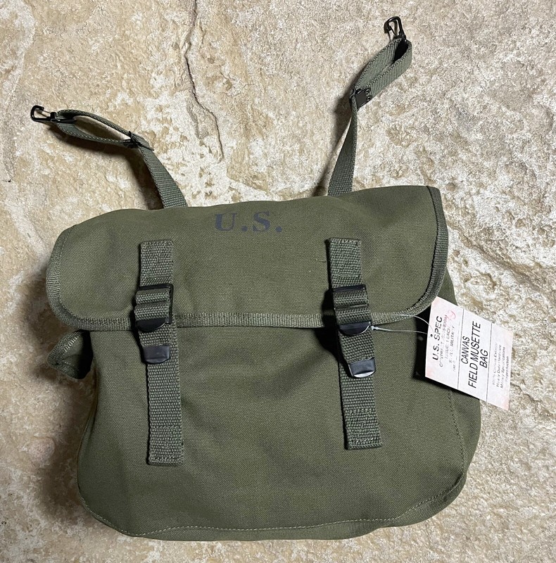 Reproduction WW2 US M-1936 Musette Bag OD#7