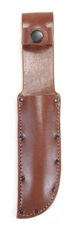 World War Two Era Brown Leather Sheath for US Navy Mark 1 MK 1 Knife Left Hand