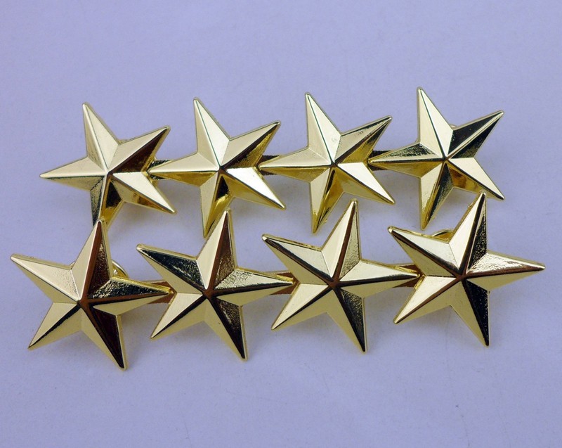 GOLD AND SILVER US GENERAL'S RANK INSIGNIA US ARMY OFFICERS FOUR-STAR RANK BADGE gallery