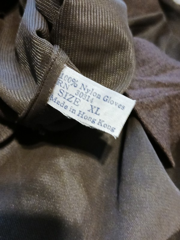 Reproduction WW2 US Army Air Force Pilots Brown Glove Liners Size X-Large gallery