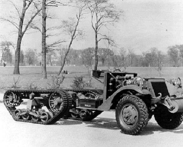 Chassis of a M3 Half Track Military Vehicle of White Motor Co. 8x10 Photo 389a