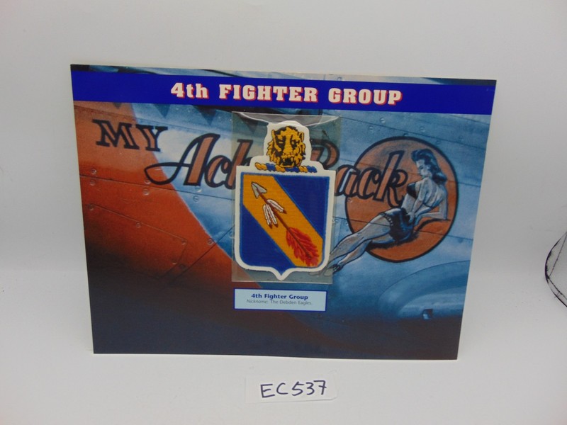 Willabee & Ward Emblems Of Air War WWII Patch 4th Fighter Group Debden Eagles