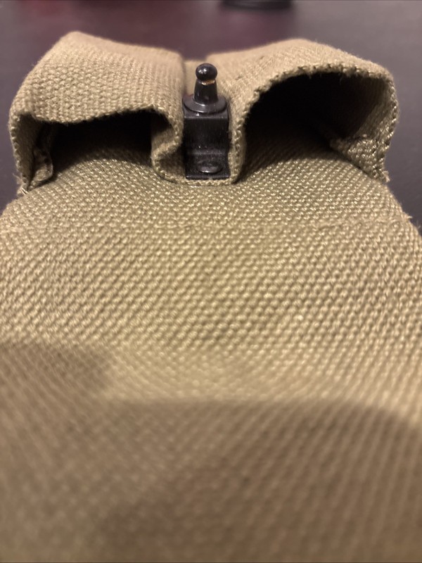 WW2 Style Model 1911 45 AUTO Double Magazine Pouch Marked BOYT 43 gallery