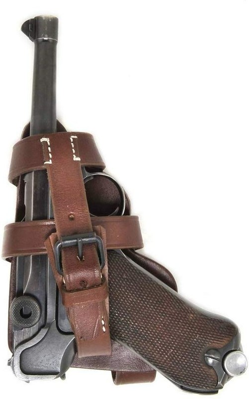 WWII German Paratrooper Holster - Dark Brown
