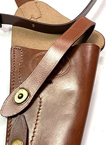 WWII .38 Pistol M3 Victory Revolver Shoulder Holster, Brown Tanker, Fits K Frame gallery