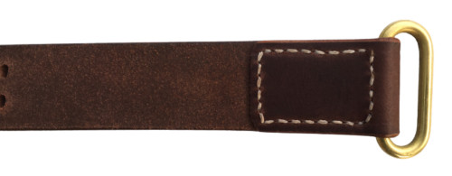 WW2 M1 Garand Copper M1907 Oil Pull-Up Drum Dyed Leather Sling-DARK BROWN gallery